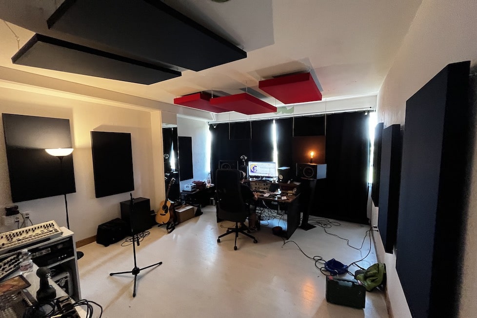 White Noise Studio di Firenze con Pannelli Acustici fonoassorbenti Foster Sound Linea 5 & Linea 10